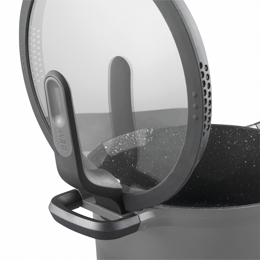 Sartén Berghoff gem 2 asas con tapa Stay Cool gris ø28cm