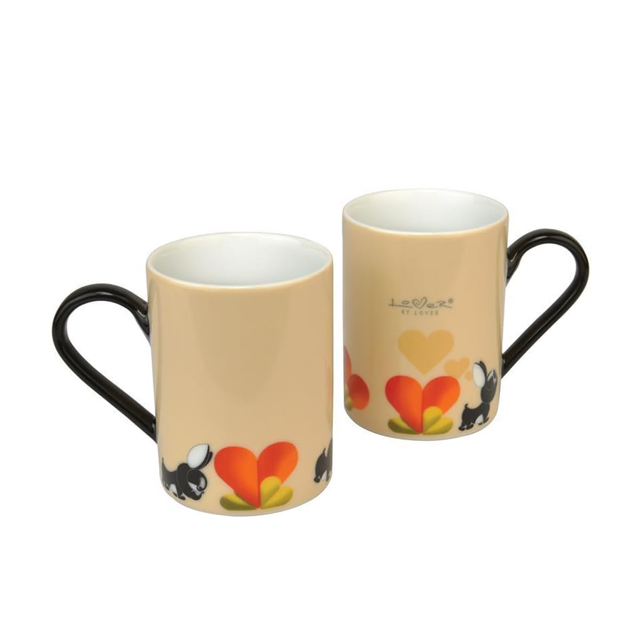 Berghoff lover by lover tazza da caffè arancione 350 ml 2 pezzi