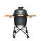 Berghoff ron barbacoa cerámica grande gris piedra 58cm 8 piezas