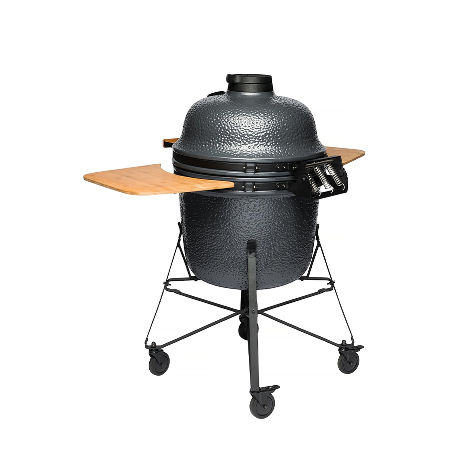 Berghoff ron barbacoa cerámica grande gris piedra 58cm 8 piezas