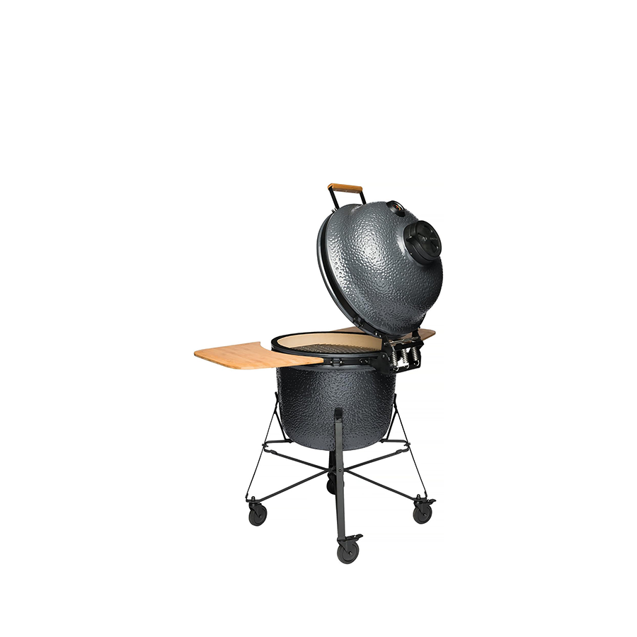 Berghoff ron barbacoa cerámica grande gris piedra 58cm 8 piezas