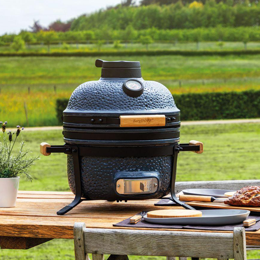 Berghoff ron keramische bbq medium steengrijs 40cm 5-delig