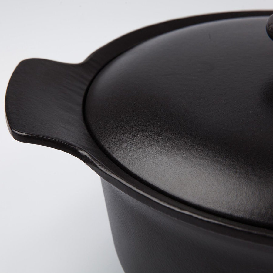 Pentola Berghoff Ron con coperchio in ghisa nera ø24cm