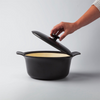 Pentola Berghoff Ron con coperchio in ghisa nera ø24cm