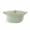 Olla Berghoff ron ovalada con tapa hierro fundido verde 28x22cm
