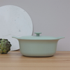 Olla Berghoff ron ovalada con tapa hierro fundido verde 28x22cm