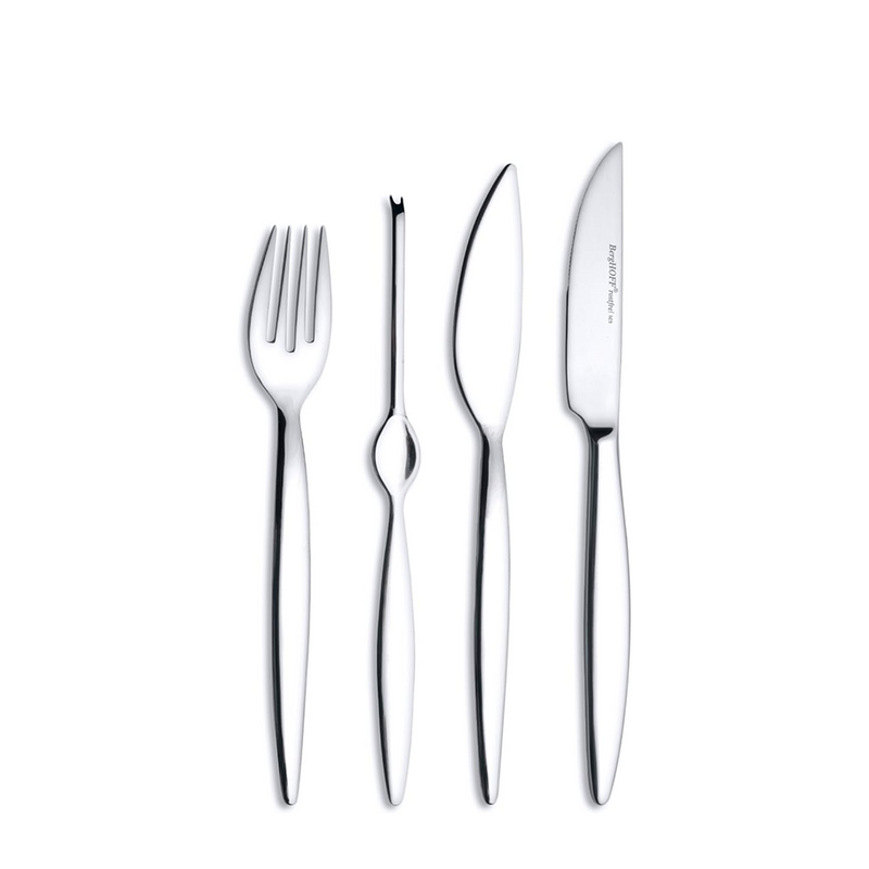 Berghoff saxofón cubiertos para pescado y carne 24 piezas