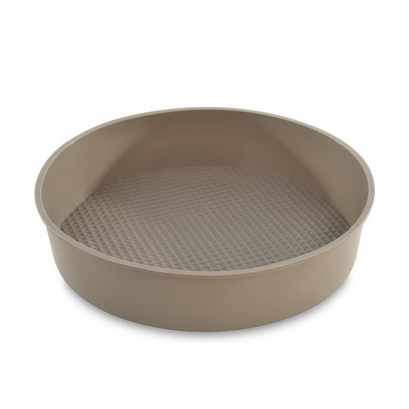 Stampo per torta Berghoff Studio rotondo modello waffle in silicone beige 27,5x27,5x6 cm