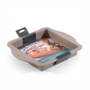 Stampo per torta Berghoff Studio quadrato in silicone beige 28,5x22,5x4 cm