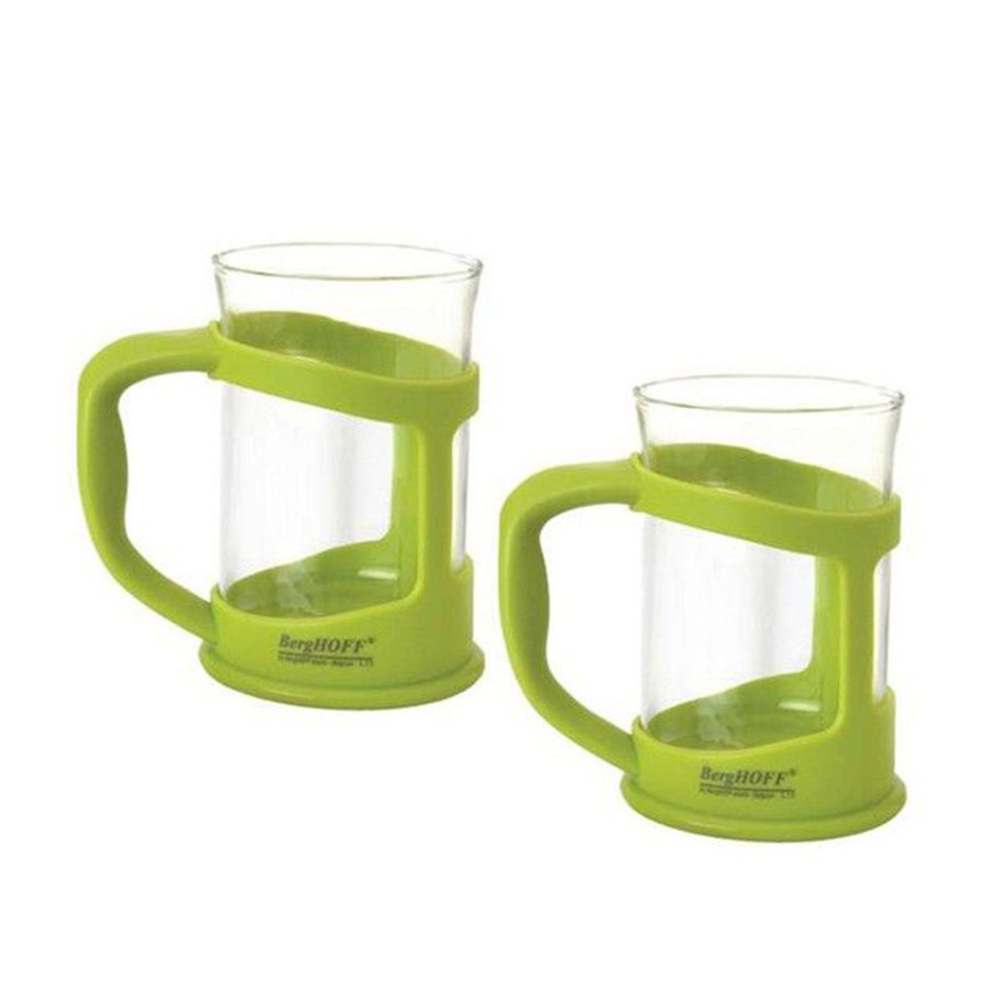 Berghoff studio cafe-taza verde 300ml 2 piezas