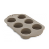 Stampo per muffin Berghoff Studio con 6 pirottini in silicone beige 32,5x19x4cm