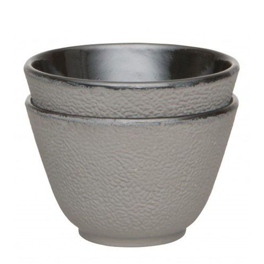 Berghoff taza de té de hierro fundido gris 100ml 2 piezas
