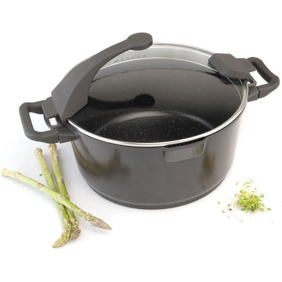 Olla Berghoff virgo con tapa negra ø16cm