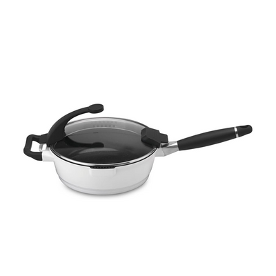 Padella Berghoff virgo con coperchio bianco ø24cm