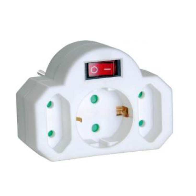 Plug dell'adattatore Brennenstuhl 2 Collegamenti euro + 1 Sicurezza