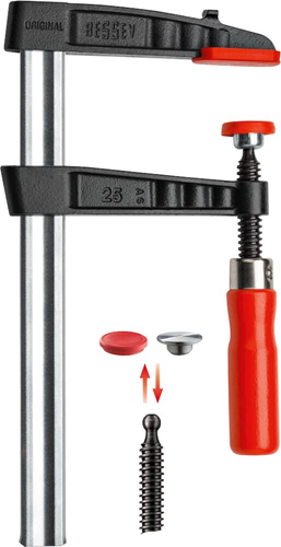 Abrazadera Bessey con soportes de fundición tg 300 60 - tg30b6