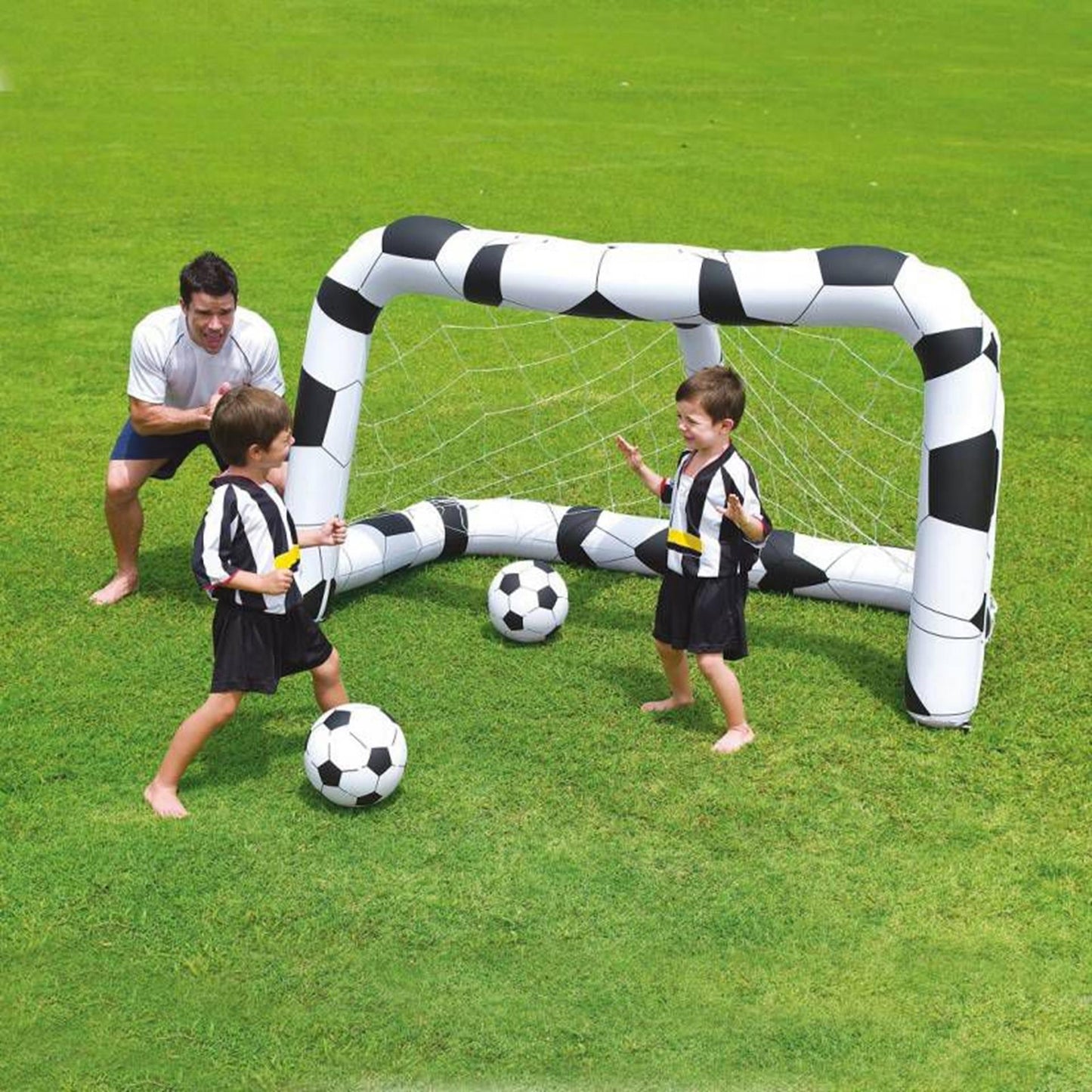 Bestway playcenter opblaas voetbaldoel met 2 ballen
