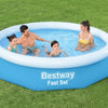 Bestway opblaaszwembad fast set met pomp rond 305-s