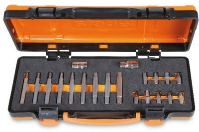 Beta 867 c20 assortimento 18 inserti con profilo ribe® | con attacco esagonale da 10 mm e 2 accessori | in scatola di metallo con inserto in morbida schiuma - 008670920 008670920