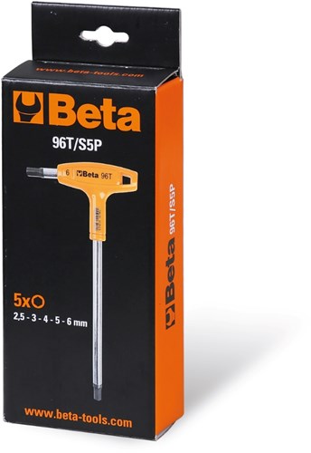 Tasti Stift Imposta Beta a 5 pezzi Allen a destra con manico