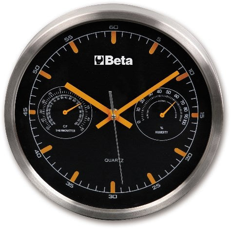 Orologio collezione Beta con termometro e igrometro diametro 26 cm 9594 - 095940051
