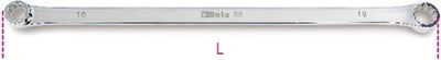 Beta chiavi poligonali doppie versione extra lunga 88 22x24 - 000880022