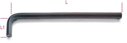 Chiavi Beta angolari versione lunga brunite 96 l 4,5 - 000960845