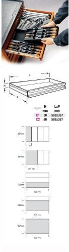 Beta t236 inserti preformati duri con assortimento di utensili - 024240236
