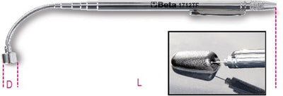 Magnete telescopico Beta con testa flessibile 1712tf - 017120600