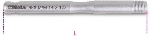 Beta perni guida esterni per montaggio ruota 985m m14x1,50 - 009850104