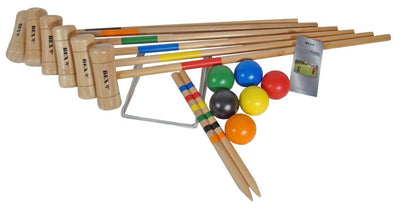 Bex Croquetset Original 6 spelers rubberhout blank