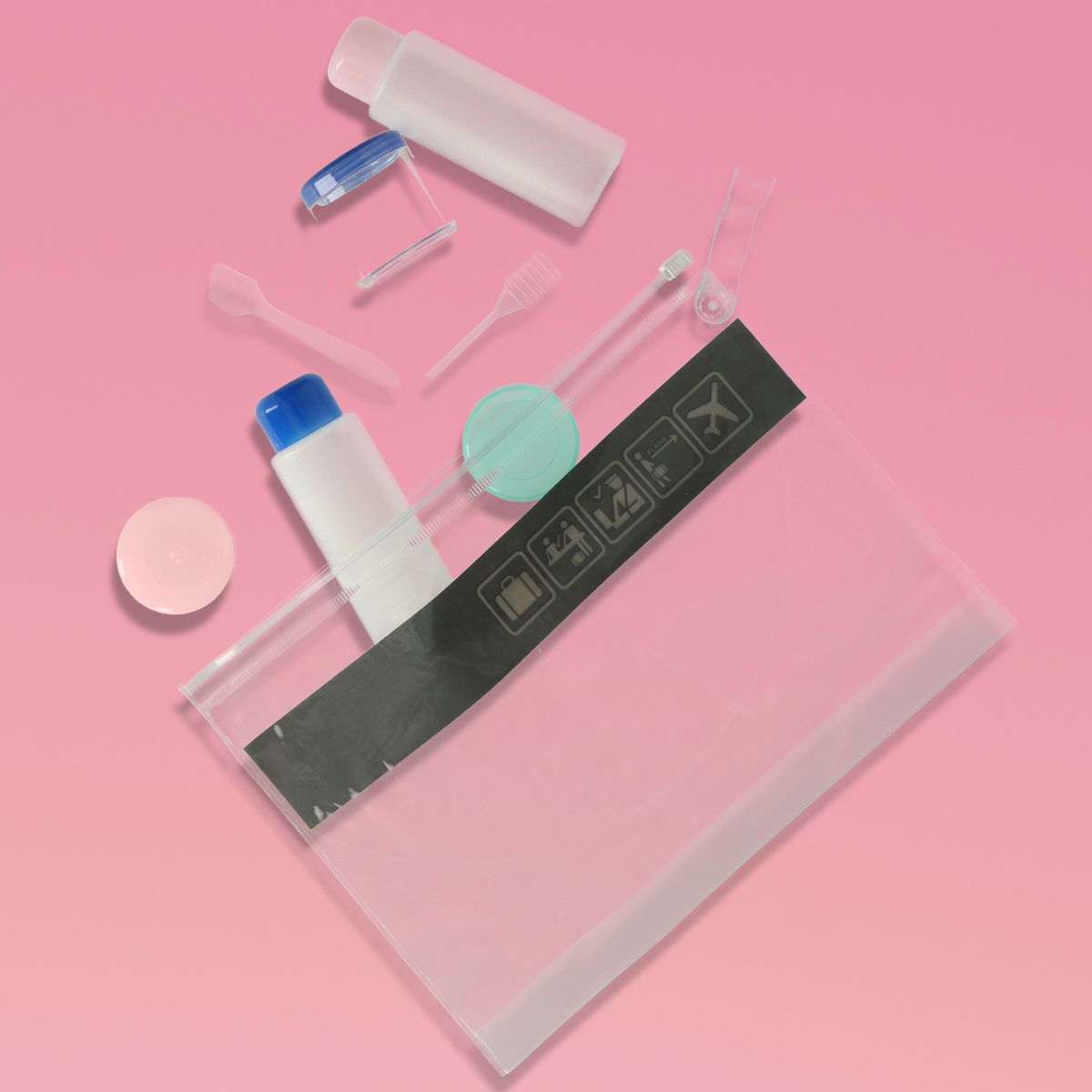 Articoli da viaggio per il bagno con zipbag