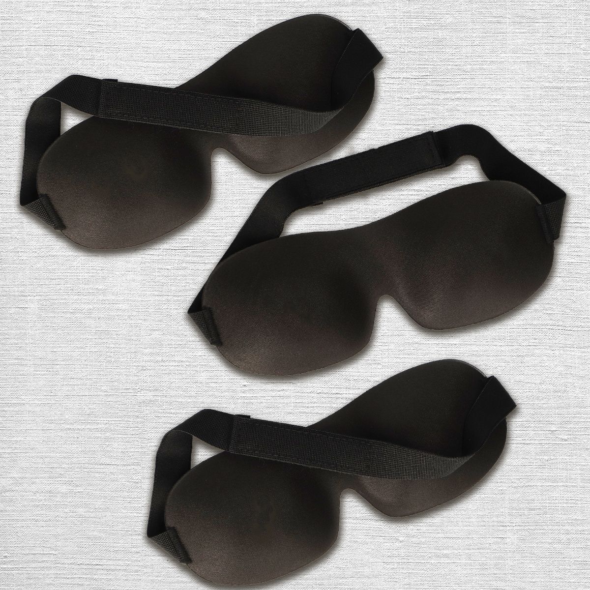 Bath Fun Bath Fun máscara para dormir 3D Comfort Black