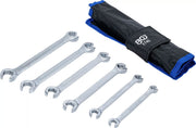 Bgs technic open double ring wrench set sw 8 x 9 - 18 x 19 mm 6 pcs. - afbeelding 1