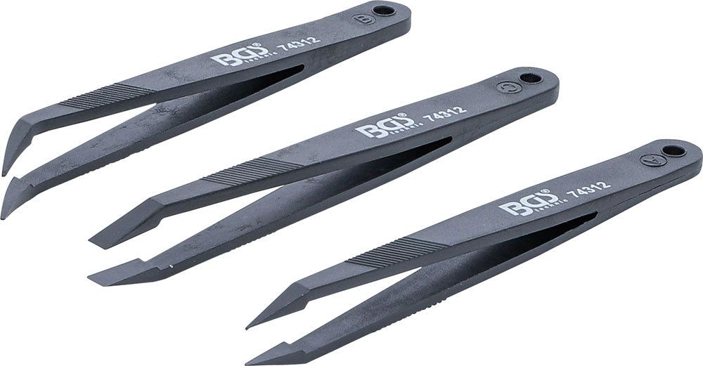 Bgs technic pinzas plastico set 3 piezas