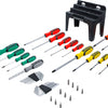 Bgs technic screwdriver set with bit assortment in a plastic stand 44-piece