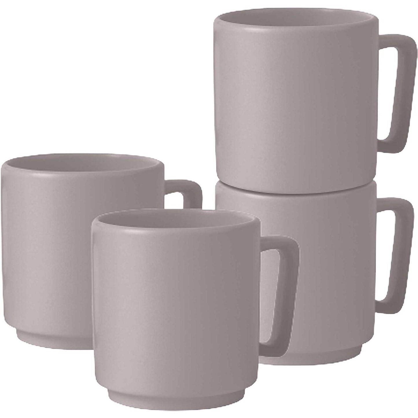 Juego de tazas Berlingerhaus 4 piezas color topo