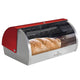 Berlingerhaus linea metallica scatola per il pane rossa 39x28x19cm