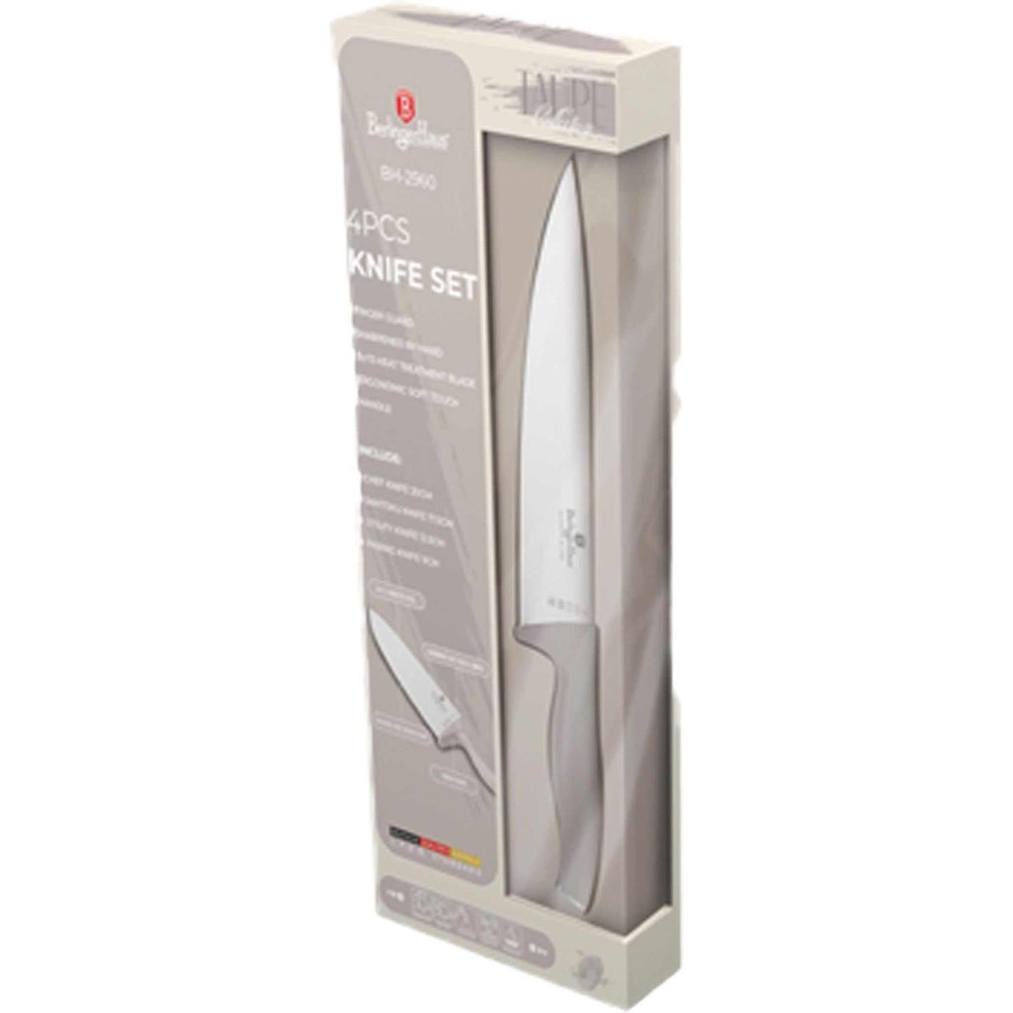 Juego de cuchillos Berlingerhaus 4 piezas color topo
