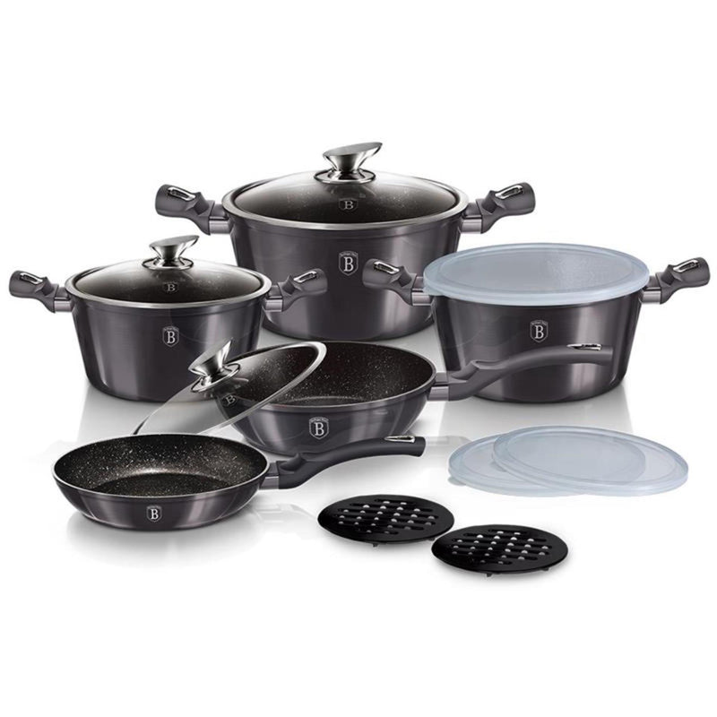 Set di pentole Berlingerhaus Carbon Pro da 5 pezzi