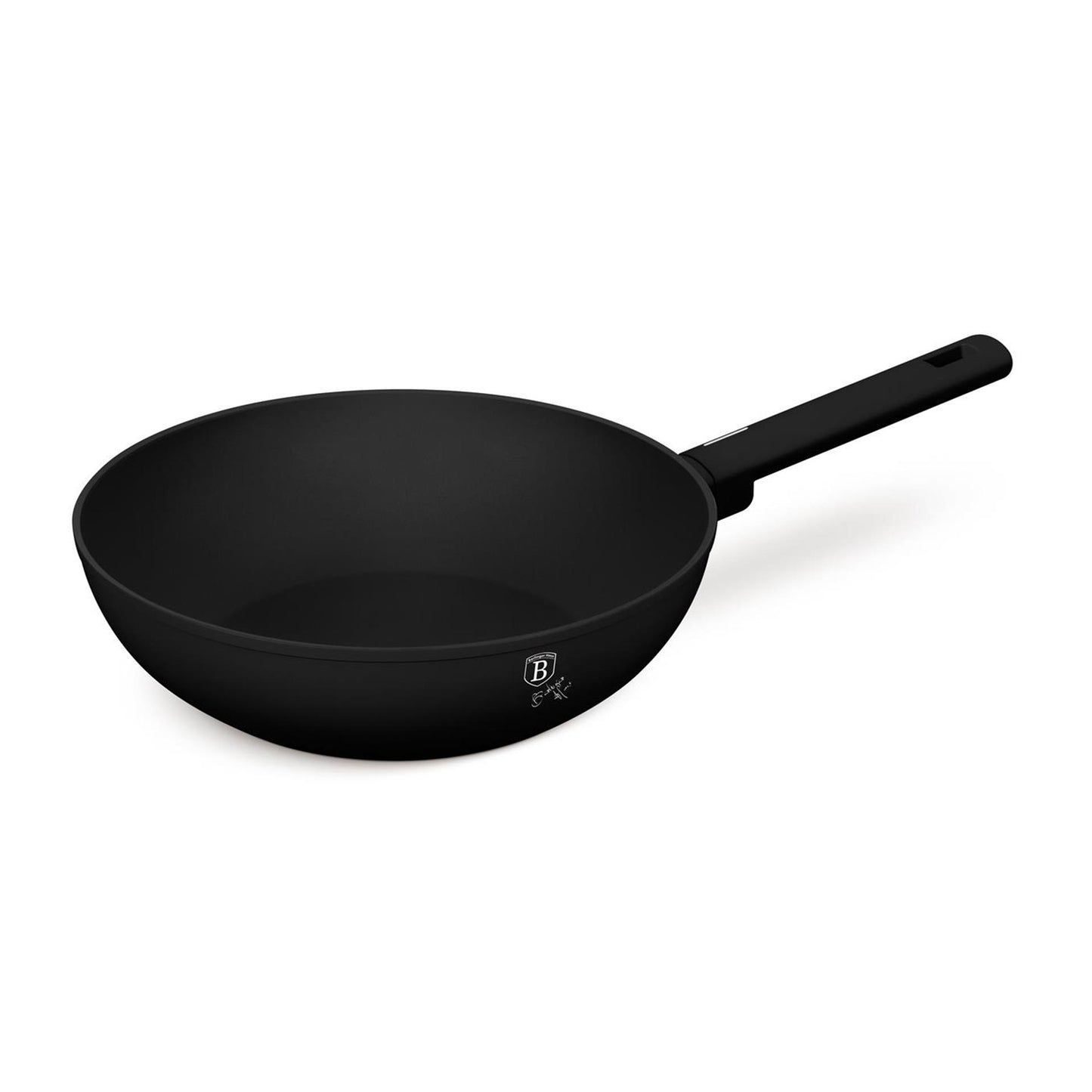 Sartén wok Berlingerhaus negro mate 28cm