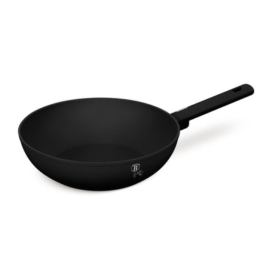 Sartén wok Berlingerhaus negro mate 28cm
