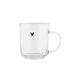 Clayre eef té vaso corazón 200ml