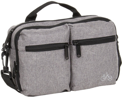 Borsa per manubrio gocce di bici con spalla cinghia 3L grigio