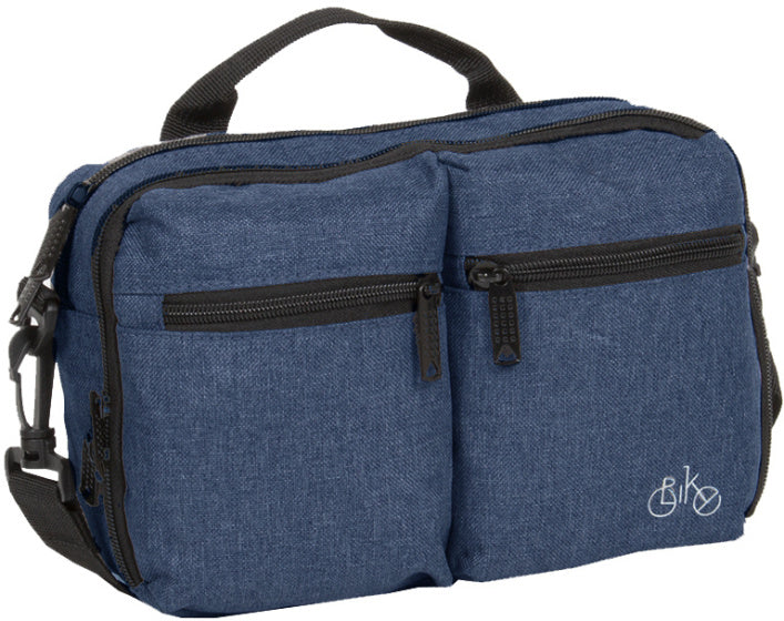 Bike drops stuurtas met schouderhengsel nylon 3l navy