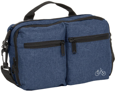 Borsa per manubrio con gocce di bici con spalla Nylon 3L Navy