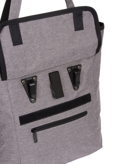 Bike drops Shopper Borsa per biciclette nylon 21l grigio