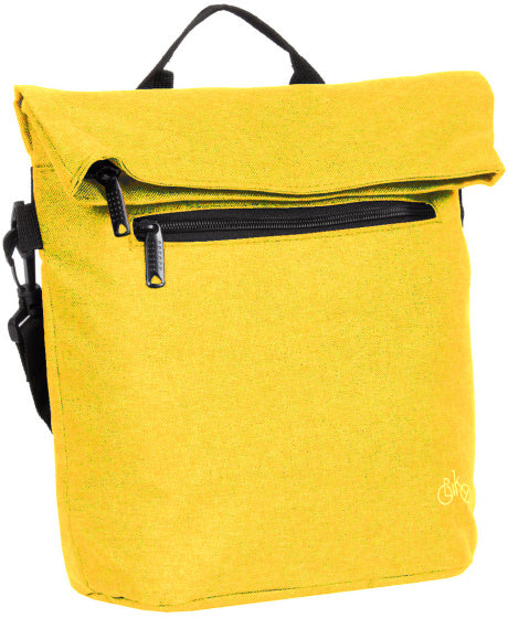 Bike drops stuurtas met schouderhengsel nylon 6l geel