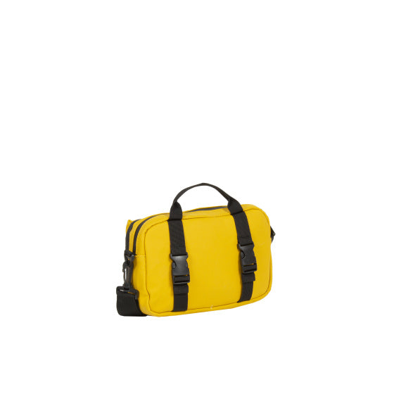 Bike splash waterafstotende stuurtas met schouderhengsel 3l geel