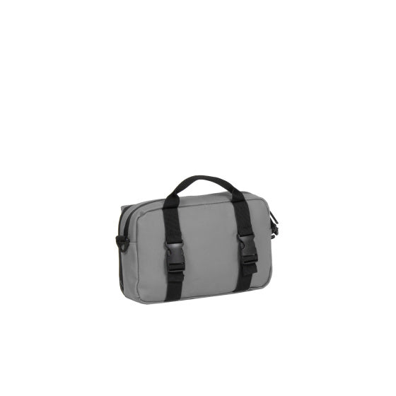 Bike splash waterafstotende stuurtas met schouderhengsel 3l grijs